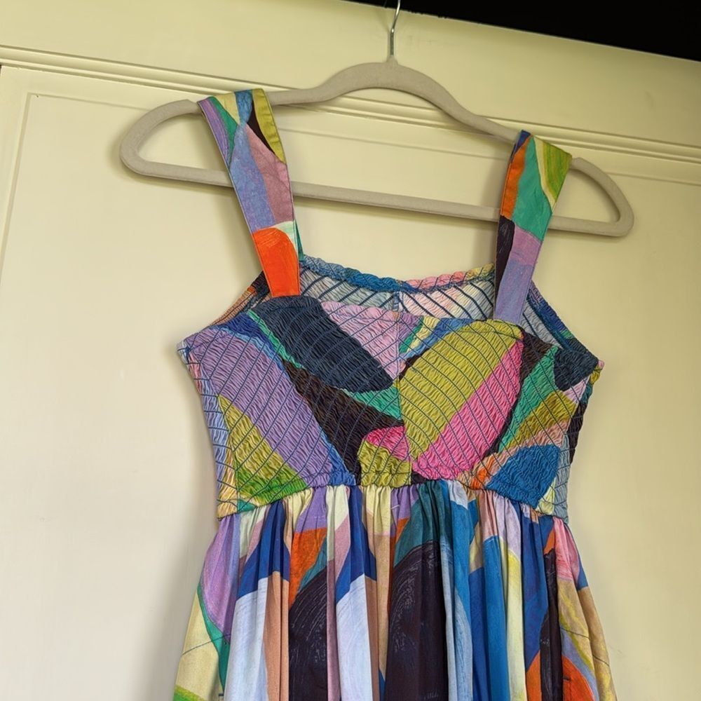 Multicolor Abstract Pattern Dress - Picture 10 of 10